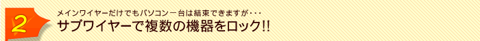 �T�u���C���[�ŕ����̋@������b�N�I
