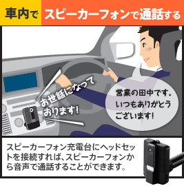 �ԓ��ŃX�s�[�J�[�t�H���Œʘb����