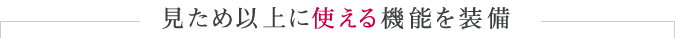 �����߈ȏ�Ɏg����@�\�𑕔�