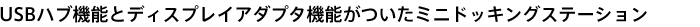 USB�n�u�@�\�ƃf�B�X�v���C�A�_�v�^�@�\�������~�j�h�b�L���O�X�e�[�V����