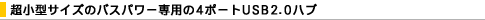 �����^�T�C�Y�̃o�X�p���[��p��4�|�[�gUSB2.0�n�u