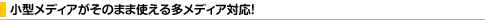 ���^���f�B�A�����̂܂܎g���鑽���f�B�A�Ή��I