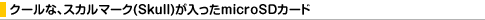 �N�[���ȁA�X�J���}�[�N(Skull)��������microSD�J�[�h