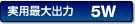���p�ő�o��5W