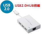 USB�n�u����USB2.0�L��LAN�A�_�v�^�@LAN-TX/U2H3