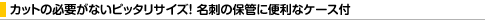 �J�b�g�̕K�v���Ȃ��s�b�^���T�C�Y�I ���h�̕ۊǂɕ֗��ȃP�[�X�t