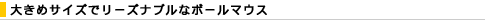 �傫�߃T�C�Y�Ń��[�Y�i�u���ȃ{�[���}�E�X