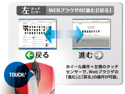 WEB�u���E�U�́u�i�ށv�Ɓu�߂�v�̑��삪�\